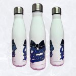 Thermoflasche 500ml weiß - Design Cheer Schleife